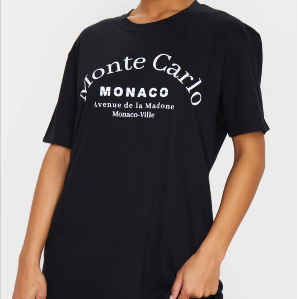 Black Monte Carlo T-Shirt- Size L
